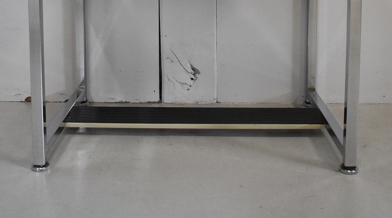 photo vinterior Small Office With Shutter, In Chromed Metal And Formica   1970s
