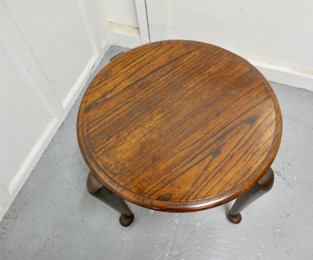 Art Deco Round Oak Coffee Table photo 420.0