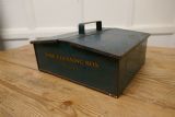 Dark Green Garrison Shoe Cleaning Tin photo for sale