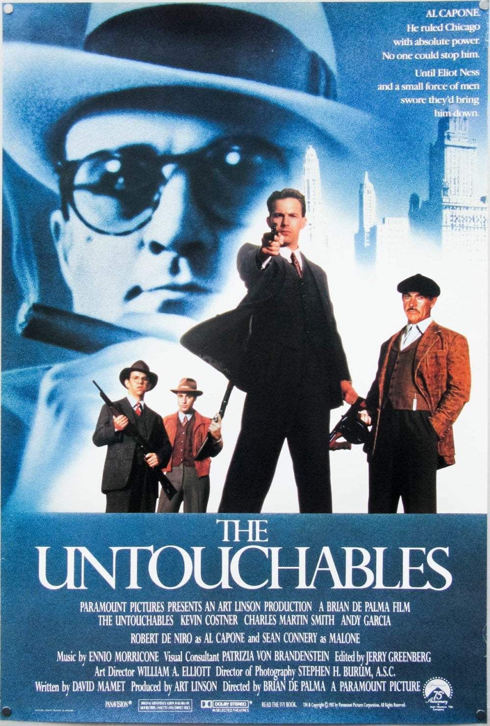 The Untouchables 1987   Original Vintage Poster