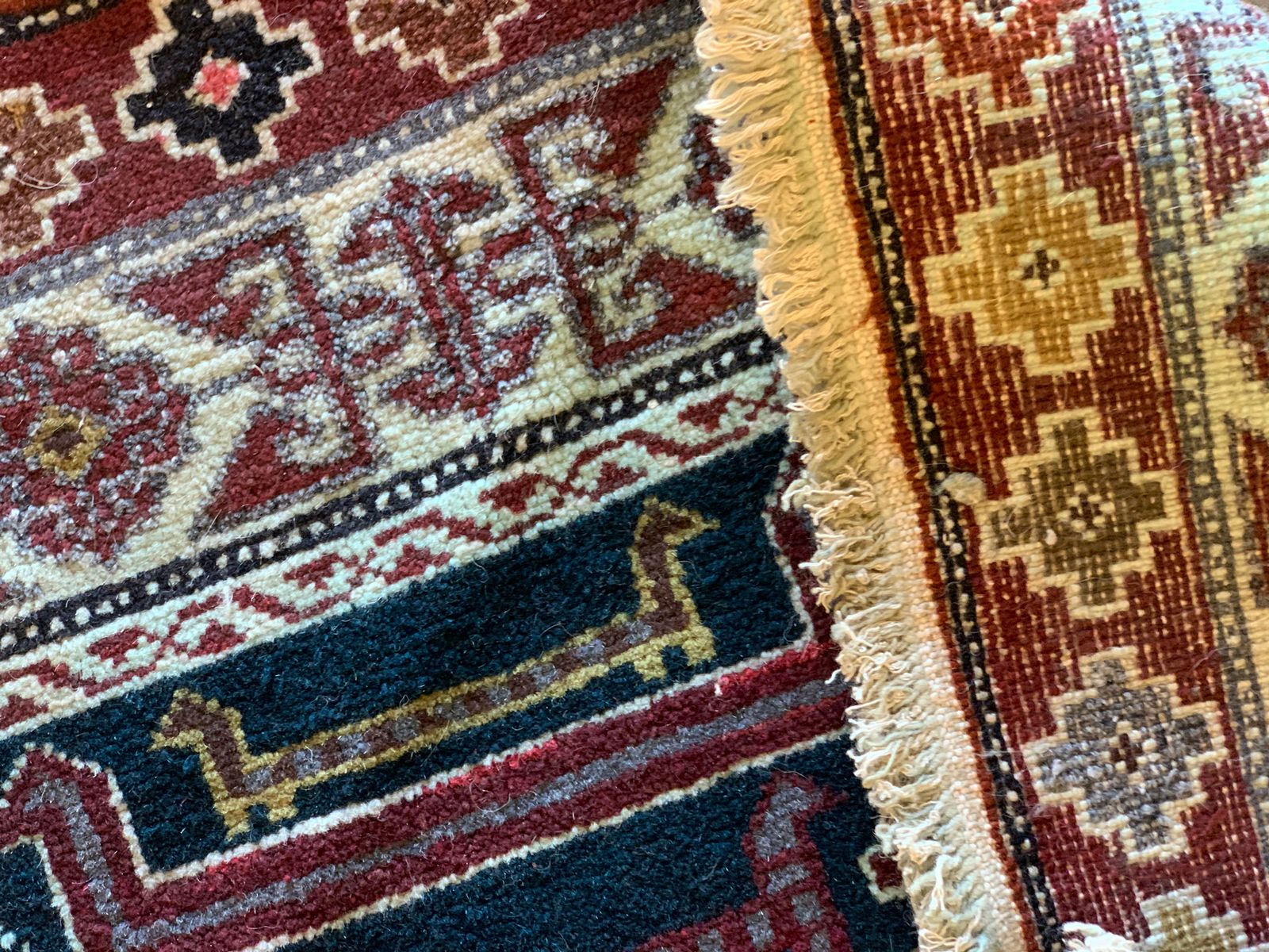 Antique Tribal Caucasian Kuba, Azerbaijan Rug 1880  96x157cm photo 3900.0
