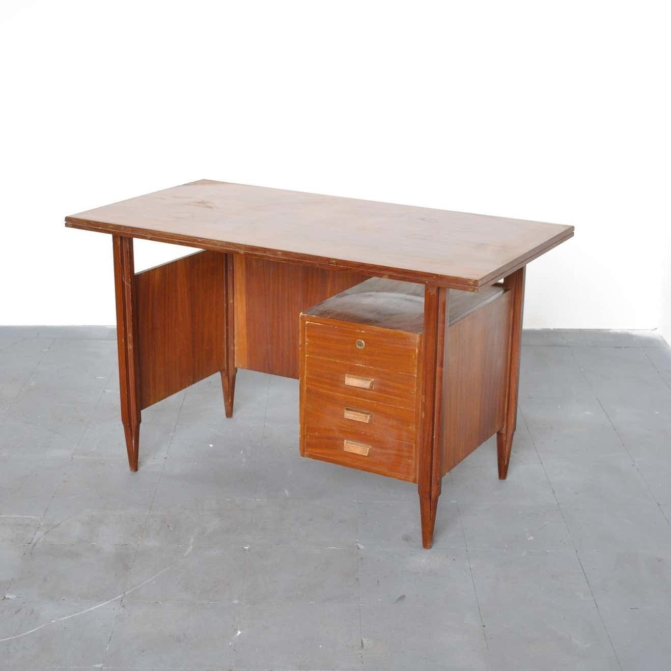 Italian Wooden Desk From The 60s photo furniture