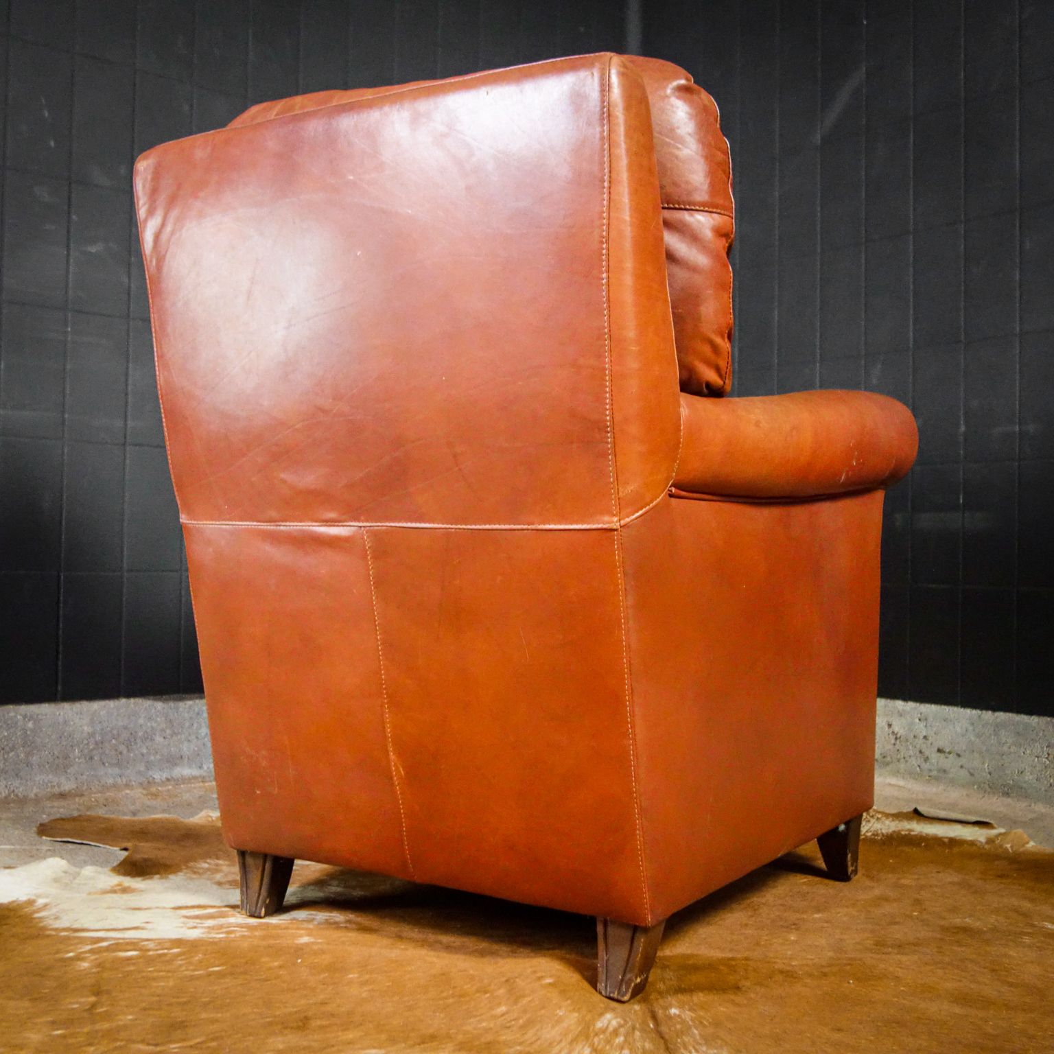 Leren Fauteuils Cognacbruin photo for sale