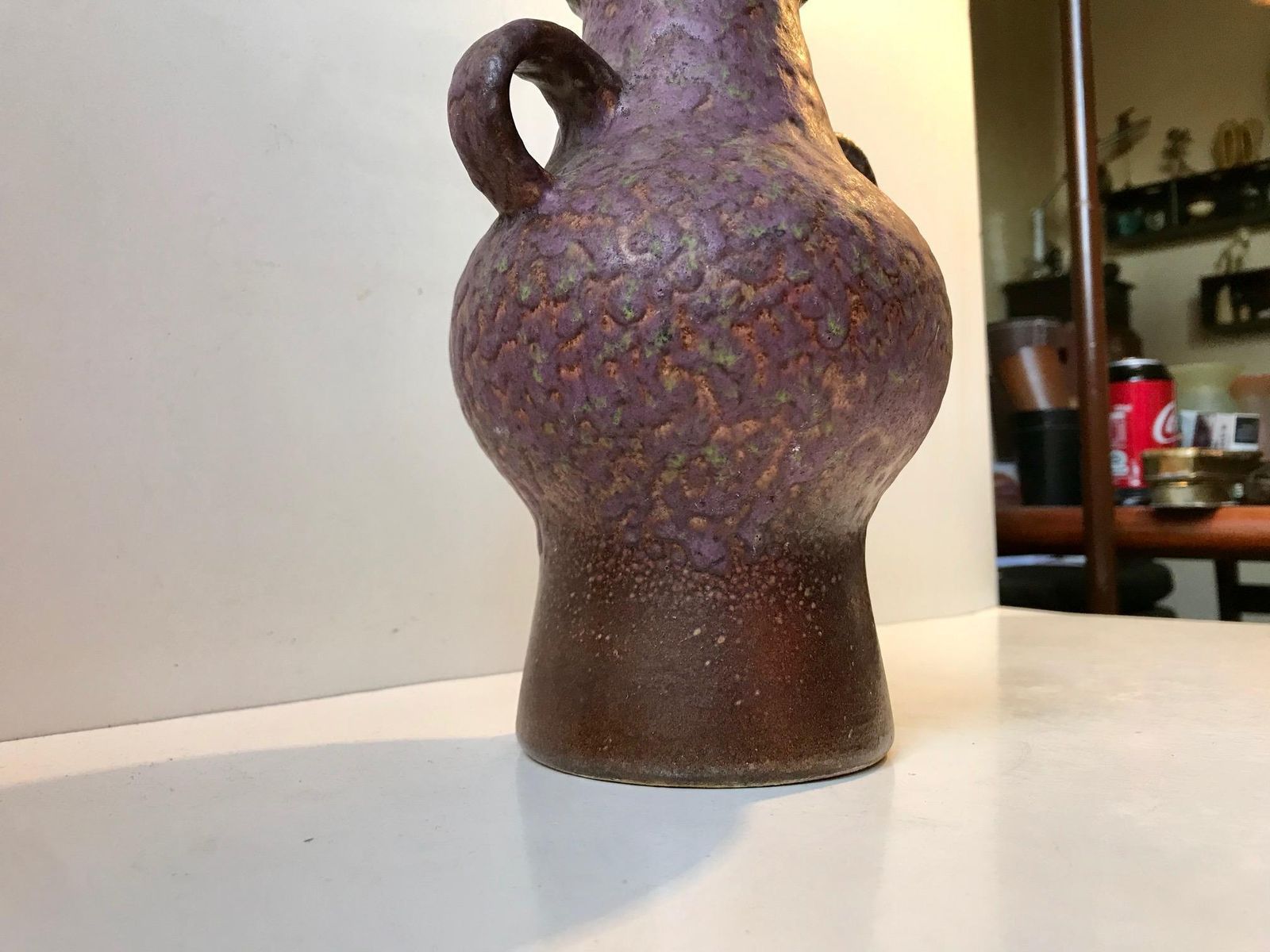 Purple Fatlava Ceramic Vase From Dümler & Breiden, Germany 1970s photo Home Decor