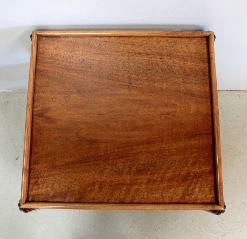 Walnut Serving Table On Wheels, Art Deco Style Early 20th Century photo Furniture