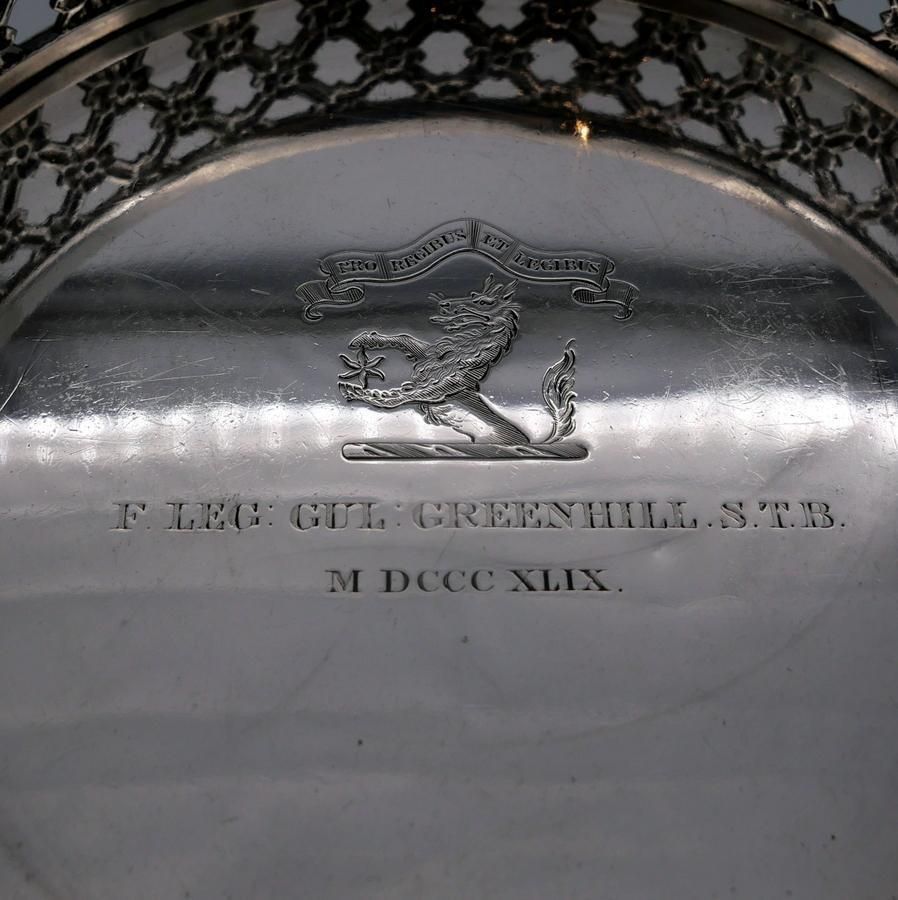 Early 19th Century Antique George IV Sterling Silver Wine Coaster London 1824 Benjamin Smith Iii photo 1250.0