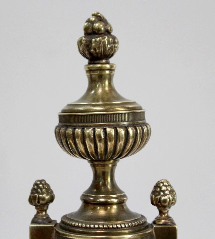 Pair Of Bronze Candlesticks, Louis XVI Style    2nd Half Of The 19th Century photo buy