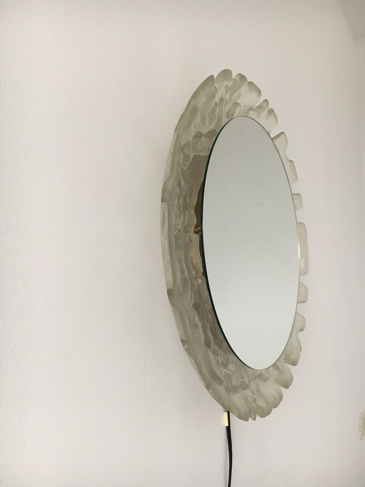 Hillebrand Vintage Lucite Wandspiegel Met Achtergrondverlichting, Jaren 1970, Duitsland photo Woonaccessoires