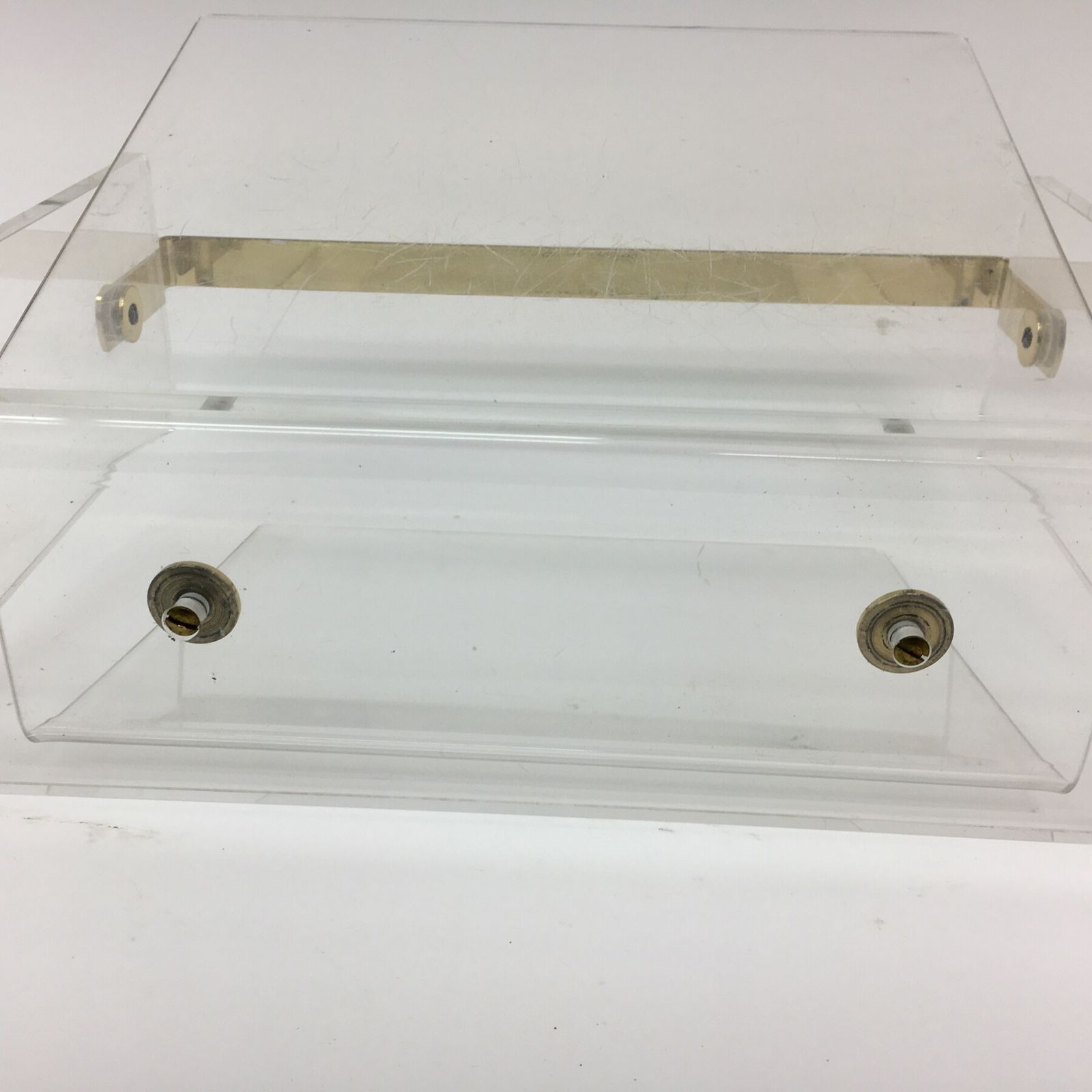 Mid Century David Lange Tijdschriftenrek Lucite Jaren 1970 photo 375.72