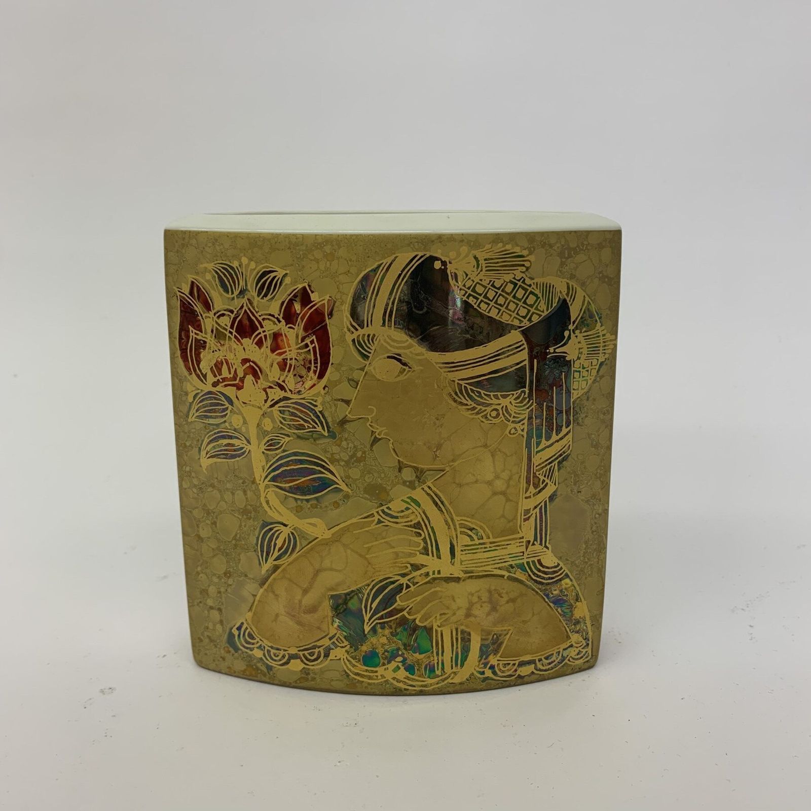 Rare Set Of 2 Bjørn Wiinblad For Rosenthal Vase, 1970s photo for sale