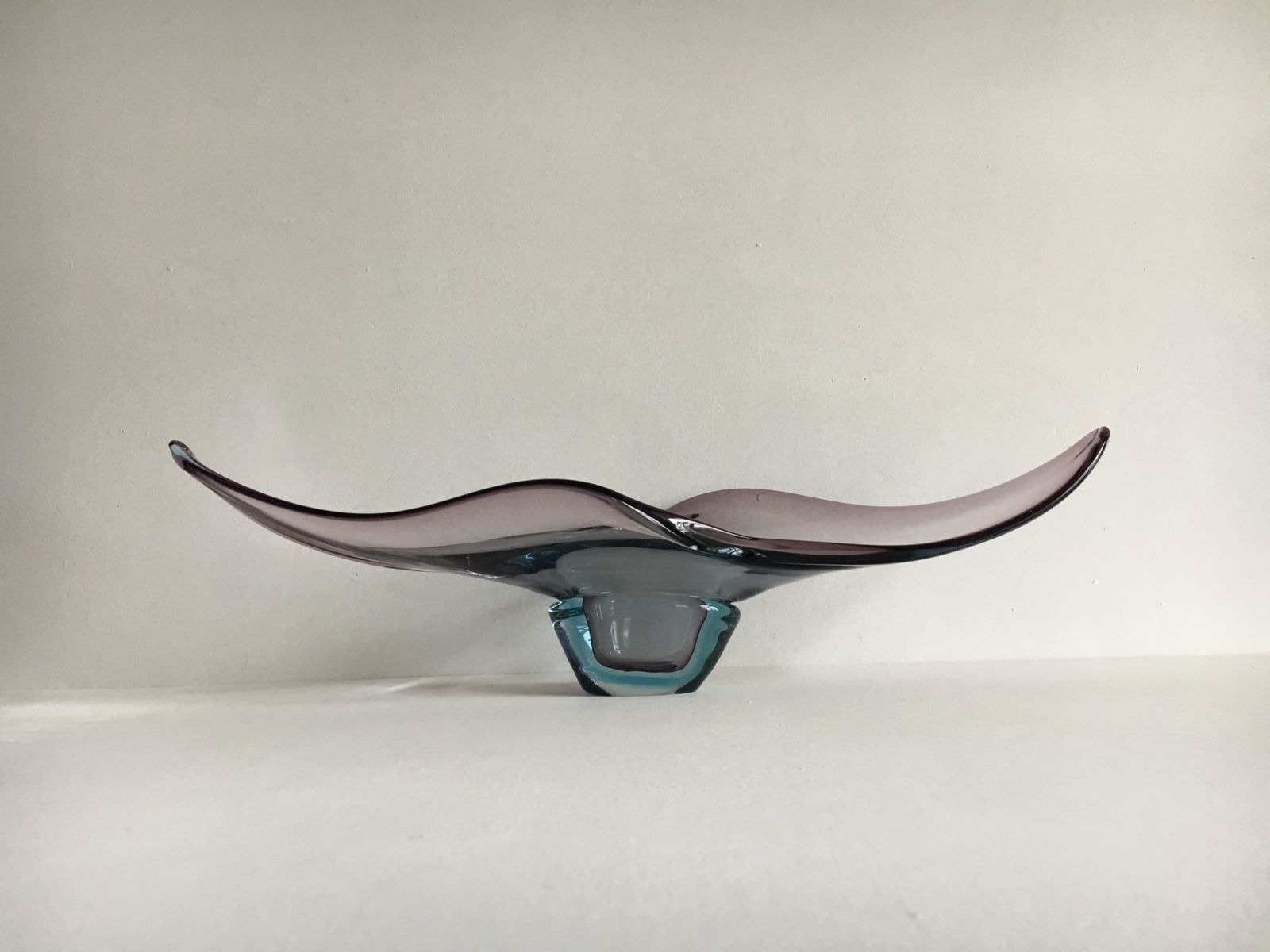 Murano Sommerso Glass Bowl, 1960s
