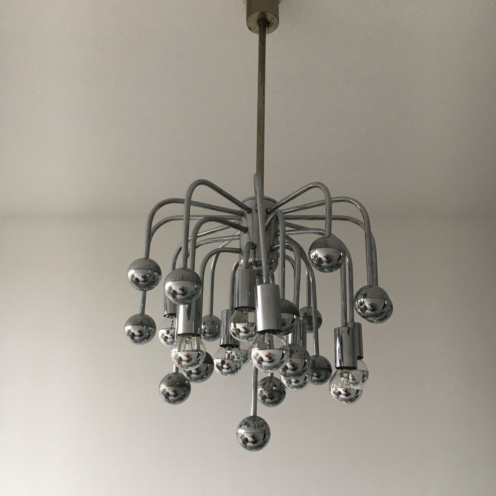 Space Age Jaren Zestig Design Sputnik Hanglamp, Ca. Jaren 1960 photo vintage
