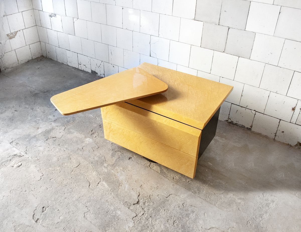 Furniture Maple Bedside Tables By Giovanniofferedi For Saporiti Italia, 1970s, Set Of 4 photo