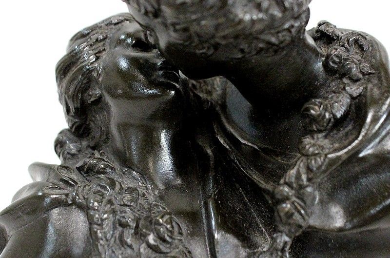Bronze “The Given Kiss” After Houdon    2nd Half Of The 19th Century photo buy