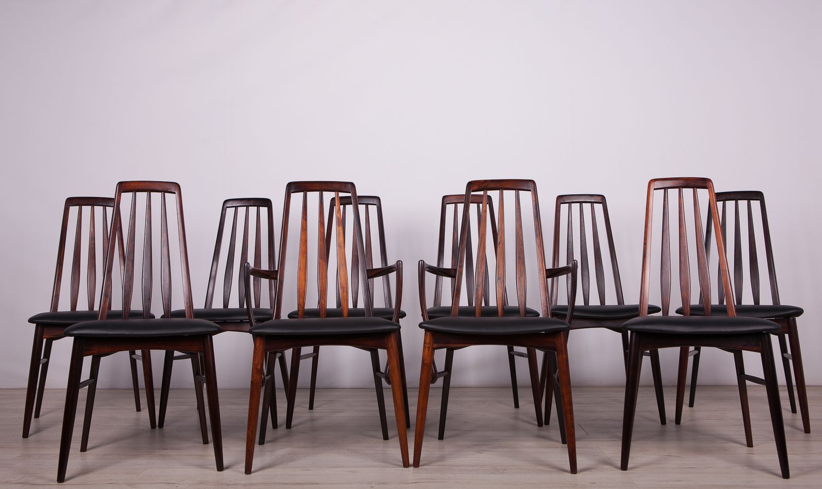 Rosewood Eva Dining Chairs By Niels Koefoed For Koefoeds Hornslet, 1960s, Set Of 10 photo vinterior