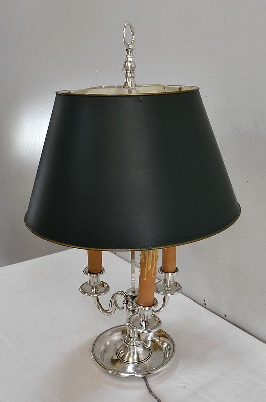 Important Hot Water Bottle Lamp In Silver Metal, Louis XVI Taste   Late 19th Century photo Lighting