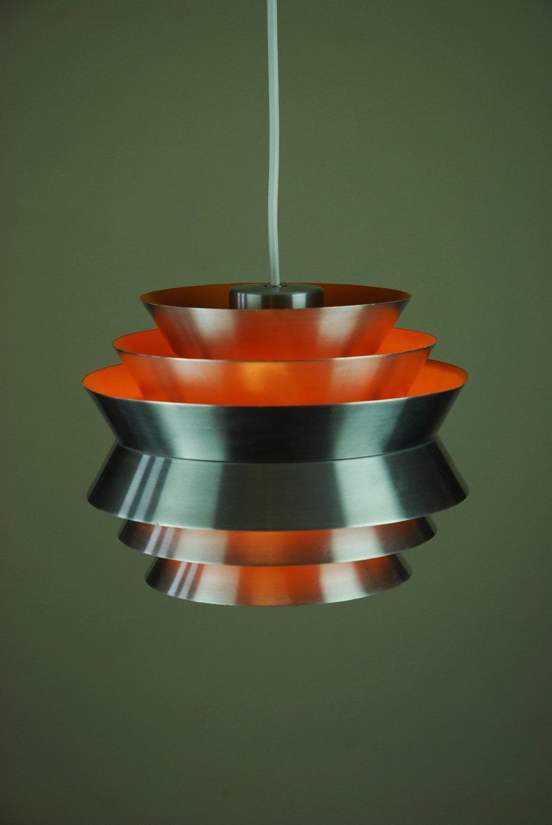 Vintage Swedish Trava Pendant Lamp By Sigurd Lindkvist Aka Carl Thore For Granhaga Metallindustri photo for sale