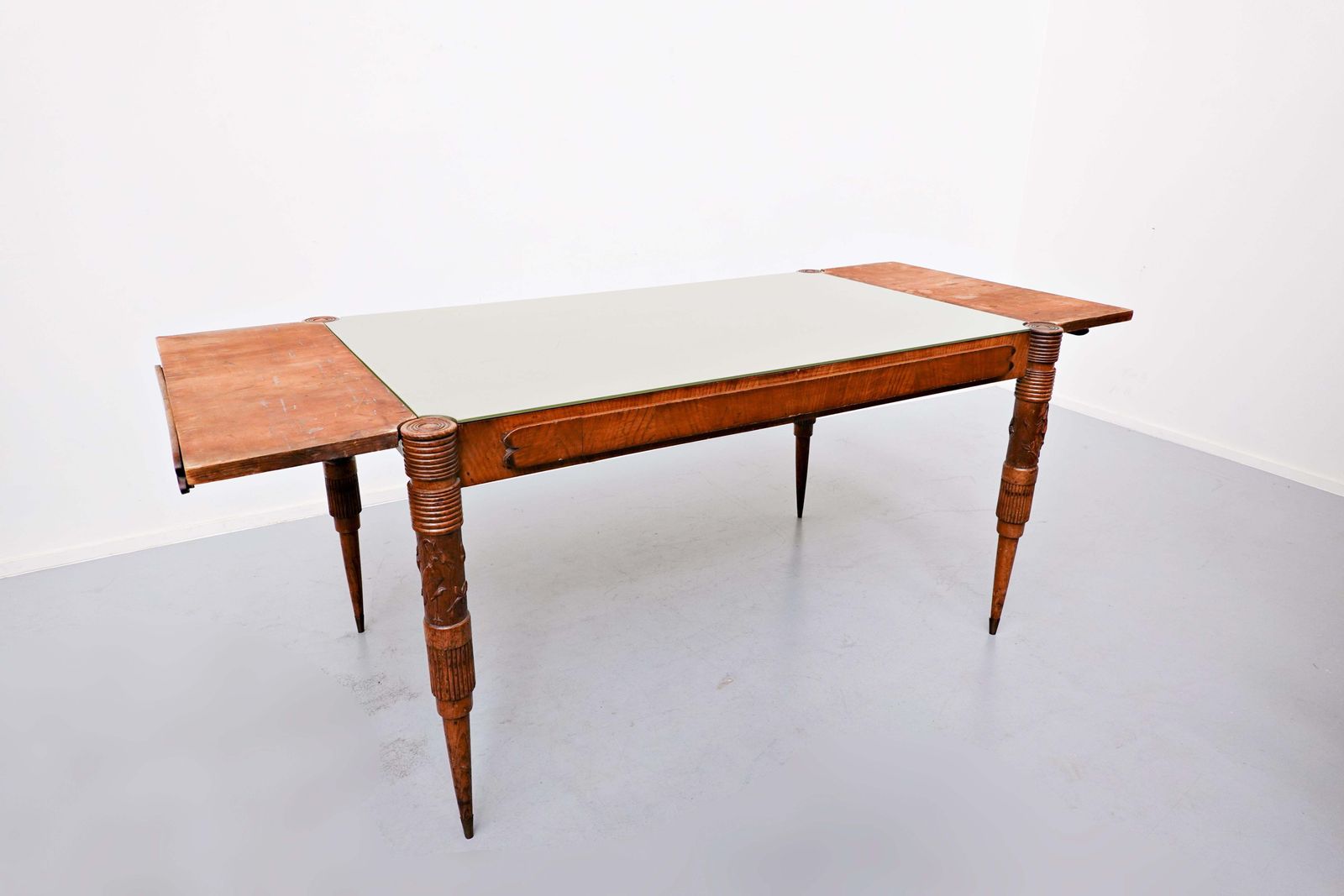 Furniture Italian Extendable Dining Table By Pier Luigi Colli, 1940s photo