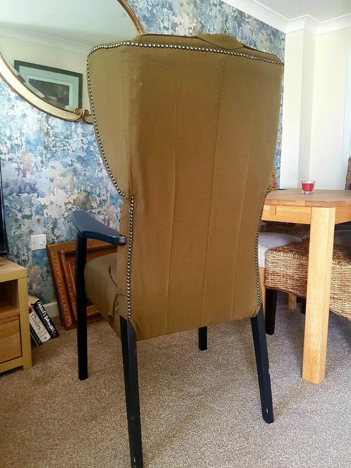 A Vintage Army Regimental Parker Knoll Upholstered Armchair Royal Artillery photo Furniture