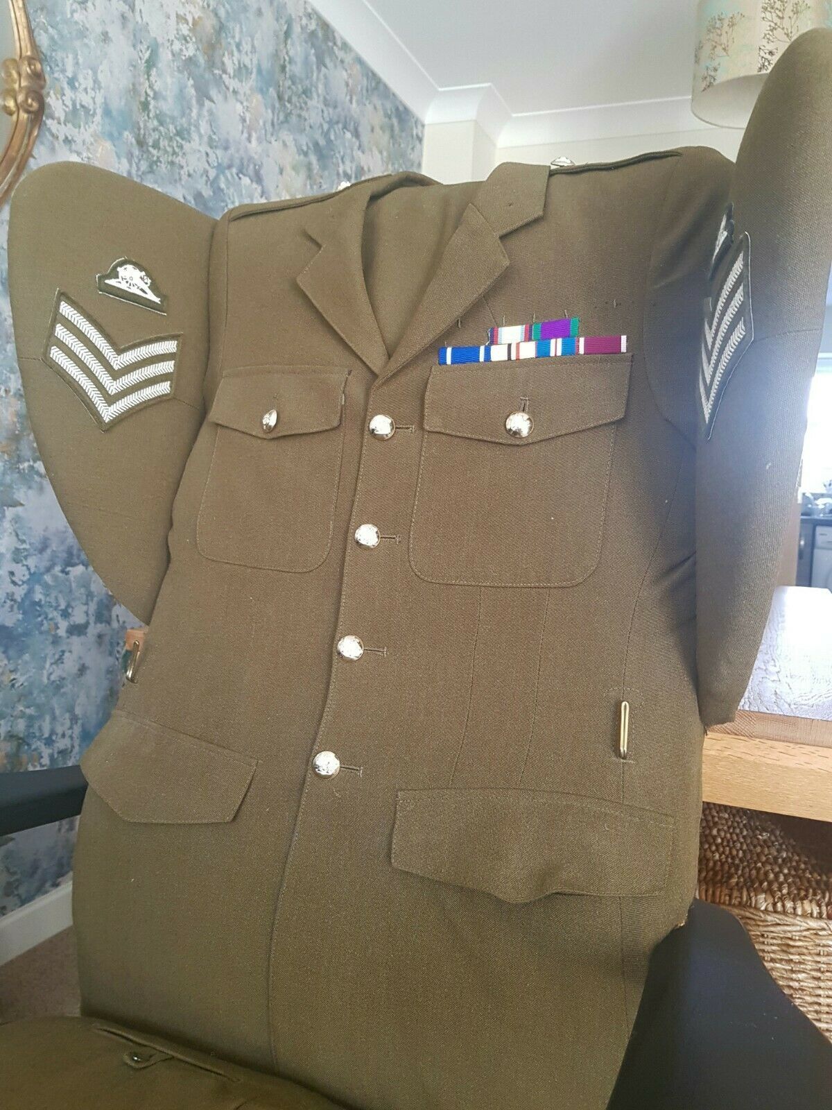 photo furniture A Vintage Army Regimental Parker Knoll Upholstered Armchair Royal Artillery