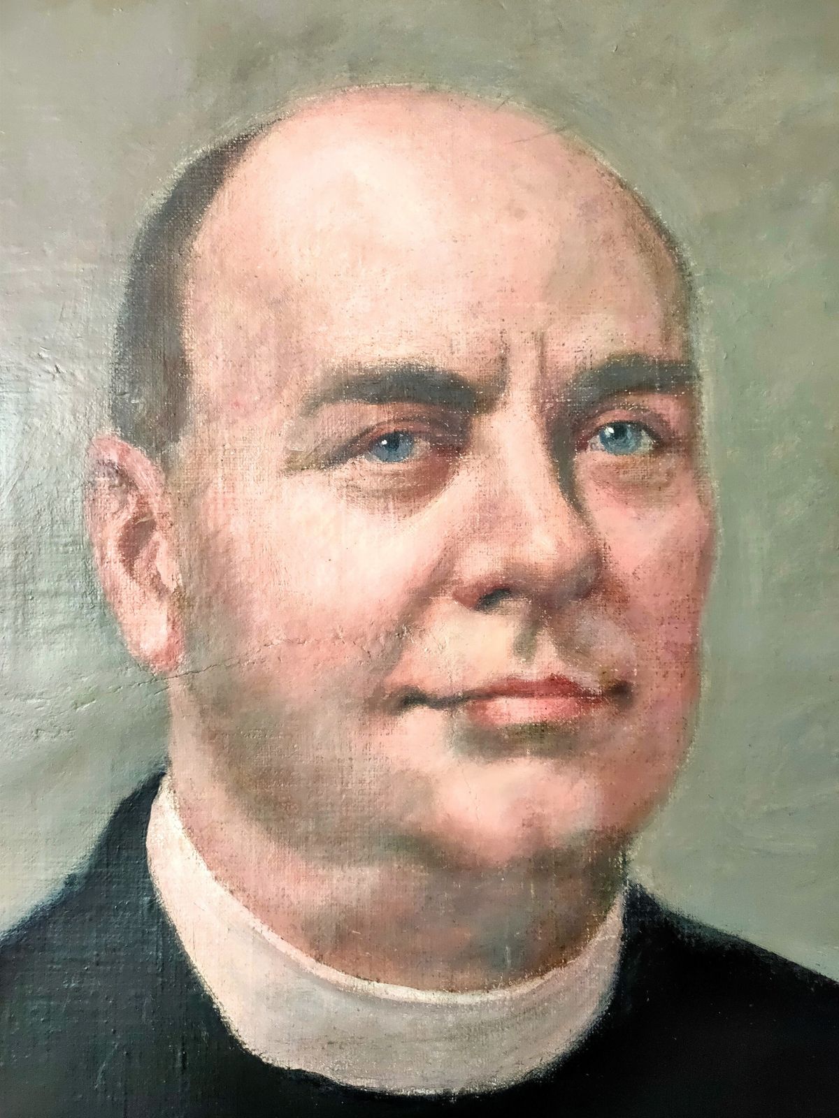 1920s Oil On Canvas Painting   'Portrait Of A Clergyman' photo for sale