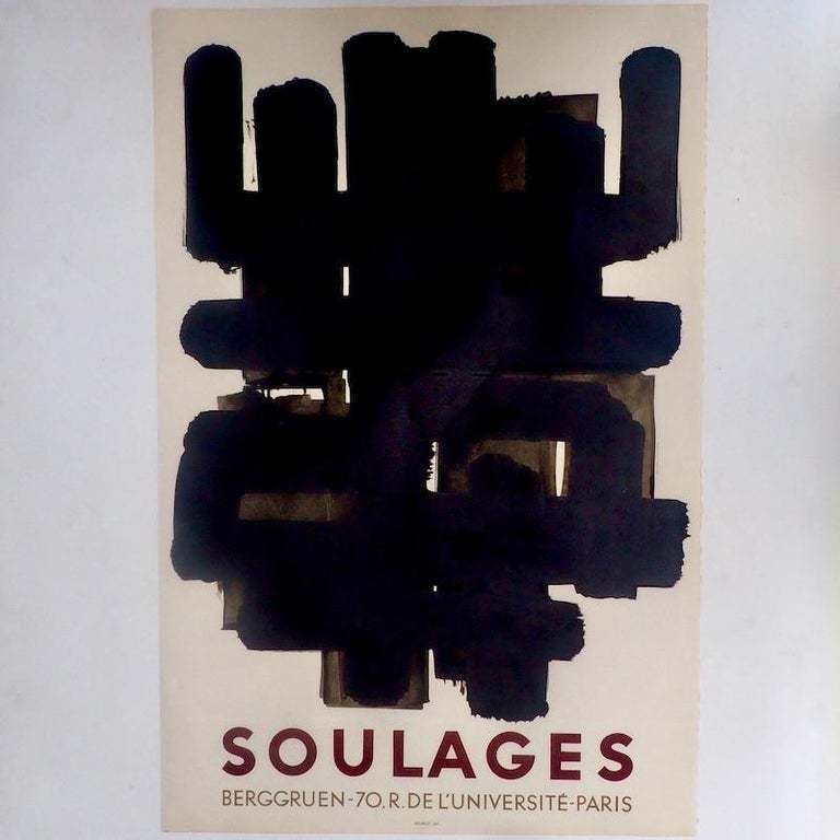 Pierre Soulages "Berggruen Poster", 1958