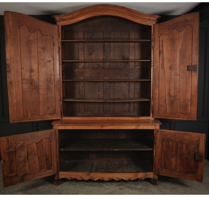 Large 18th Century Cherry Wood Cabinet photo for sale