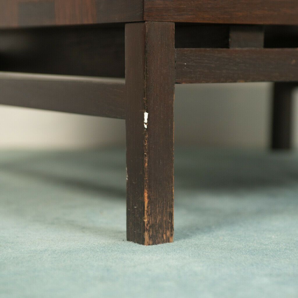 Brown Teak Wood Bookcase Shelf 70s Modern Design photo 239.19