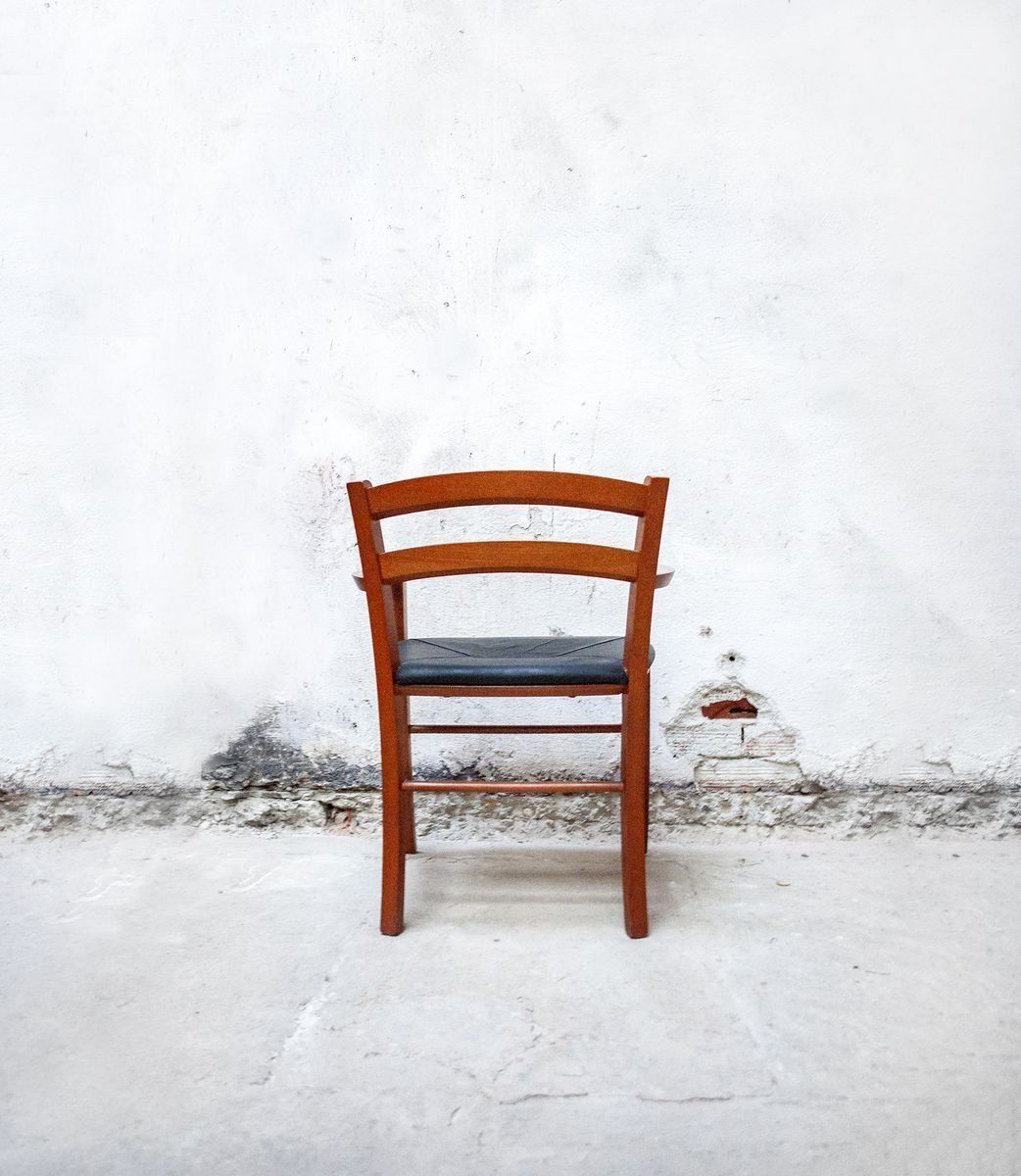 Marocca Model Chairs In Beech And Leather By Vico Magistretti For De Padova, Italy, 1987, Set Of 2 photo 1733.68