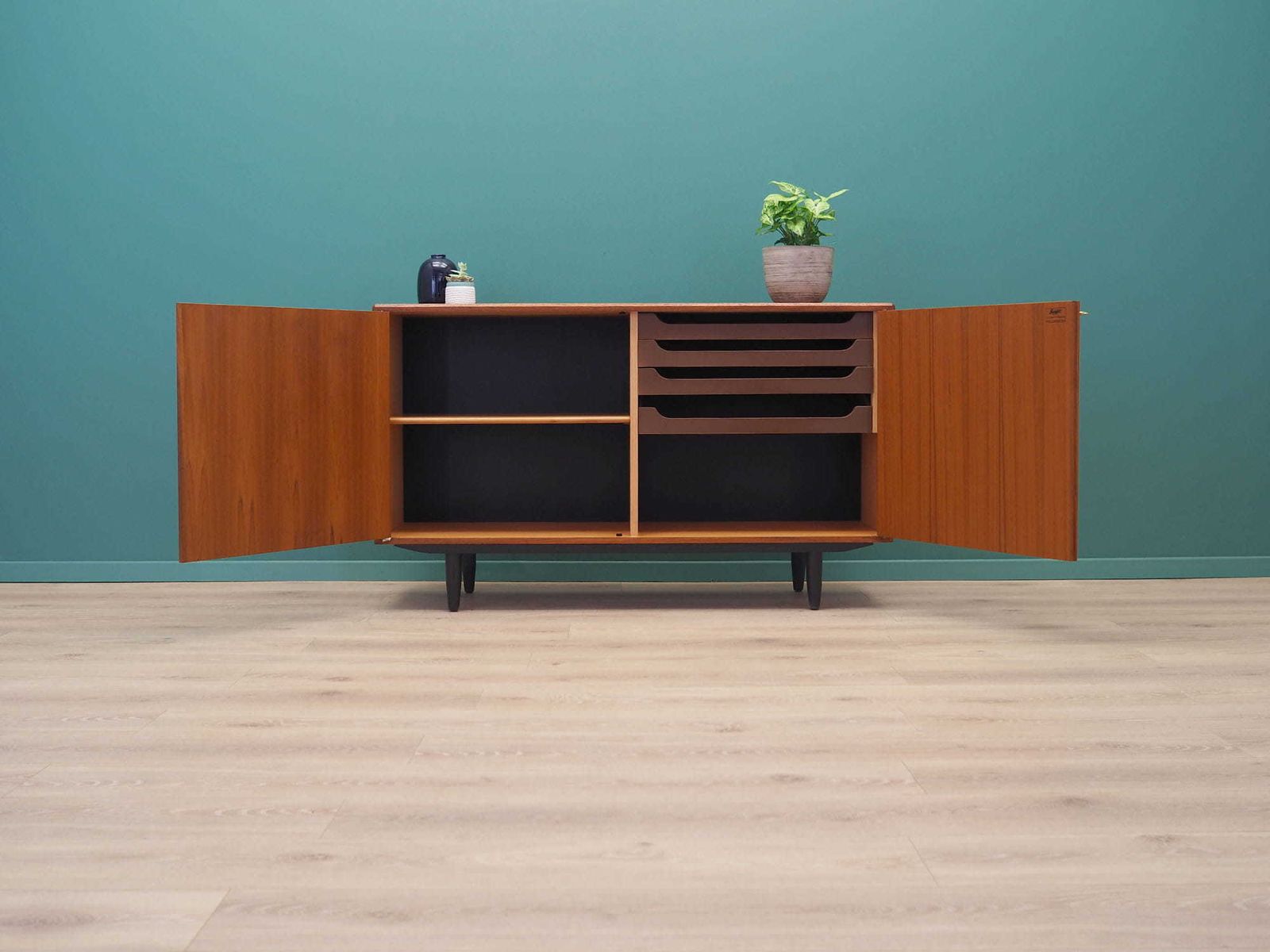Teak Dresser, Scandinavian Design, 1960s, Designer: Bertil Fridhagen, Production: Bodafors photo for sale