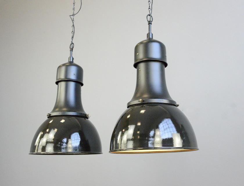 Model 530 Bauhaus Pendant Lights By Kandem Circa 1920s