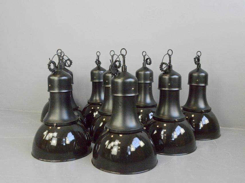 Model 530 Bauhaus Pendant Lights By Kandem Circa 1920s photo for sale