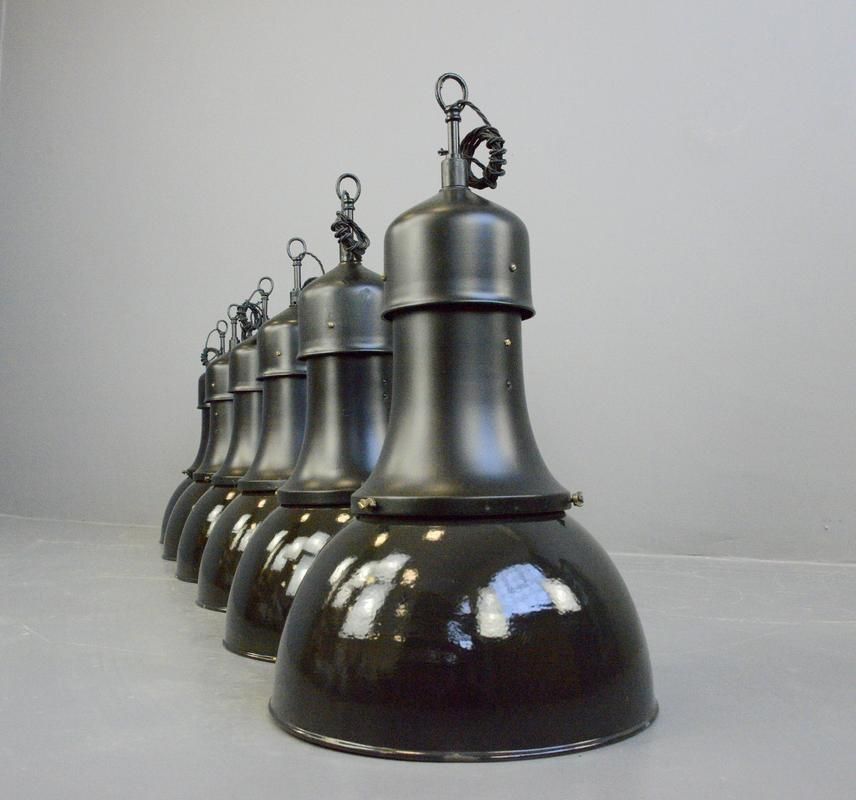 photo furniture Model 530 Bauhaus Pendant Lights By Kandem Circa 1920s