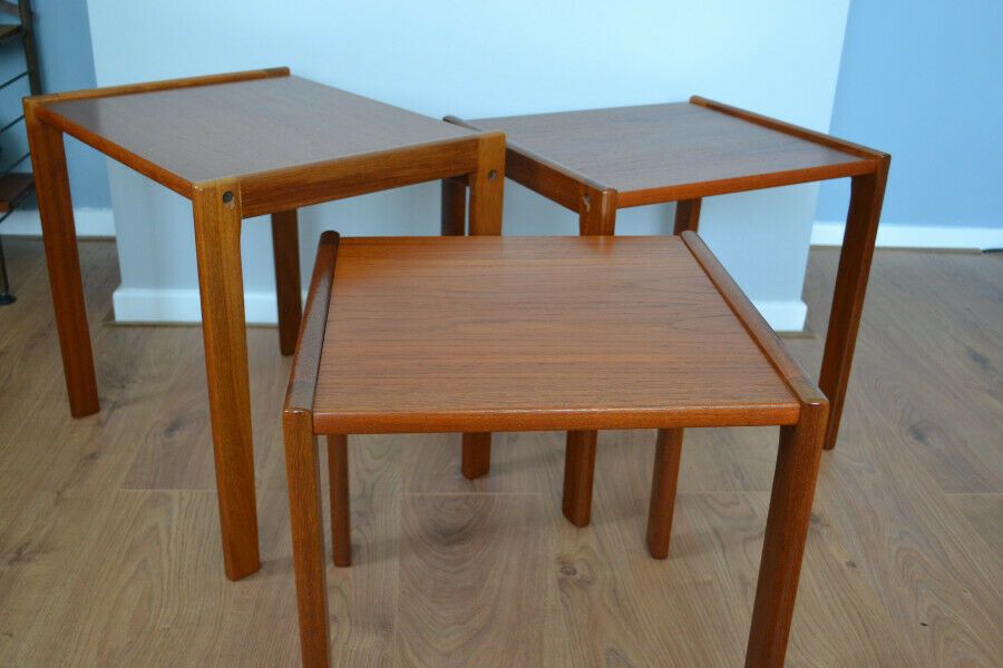 Mid 20th Century Nest Of Tables In Teak By Brdr Furbo photo Furniture