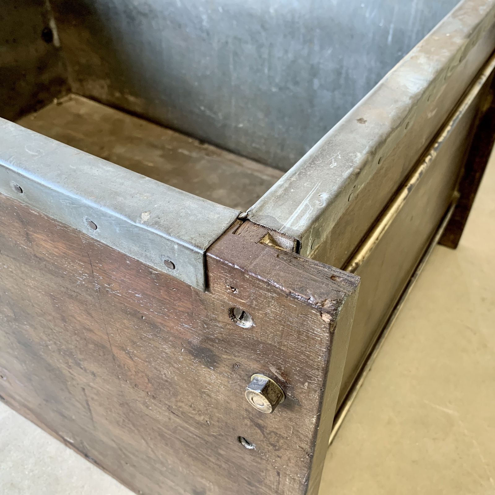 Pair Of Large Vintage Reclaimed Hardwood Water Tanks Planters photo buy