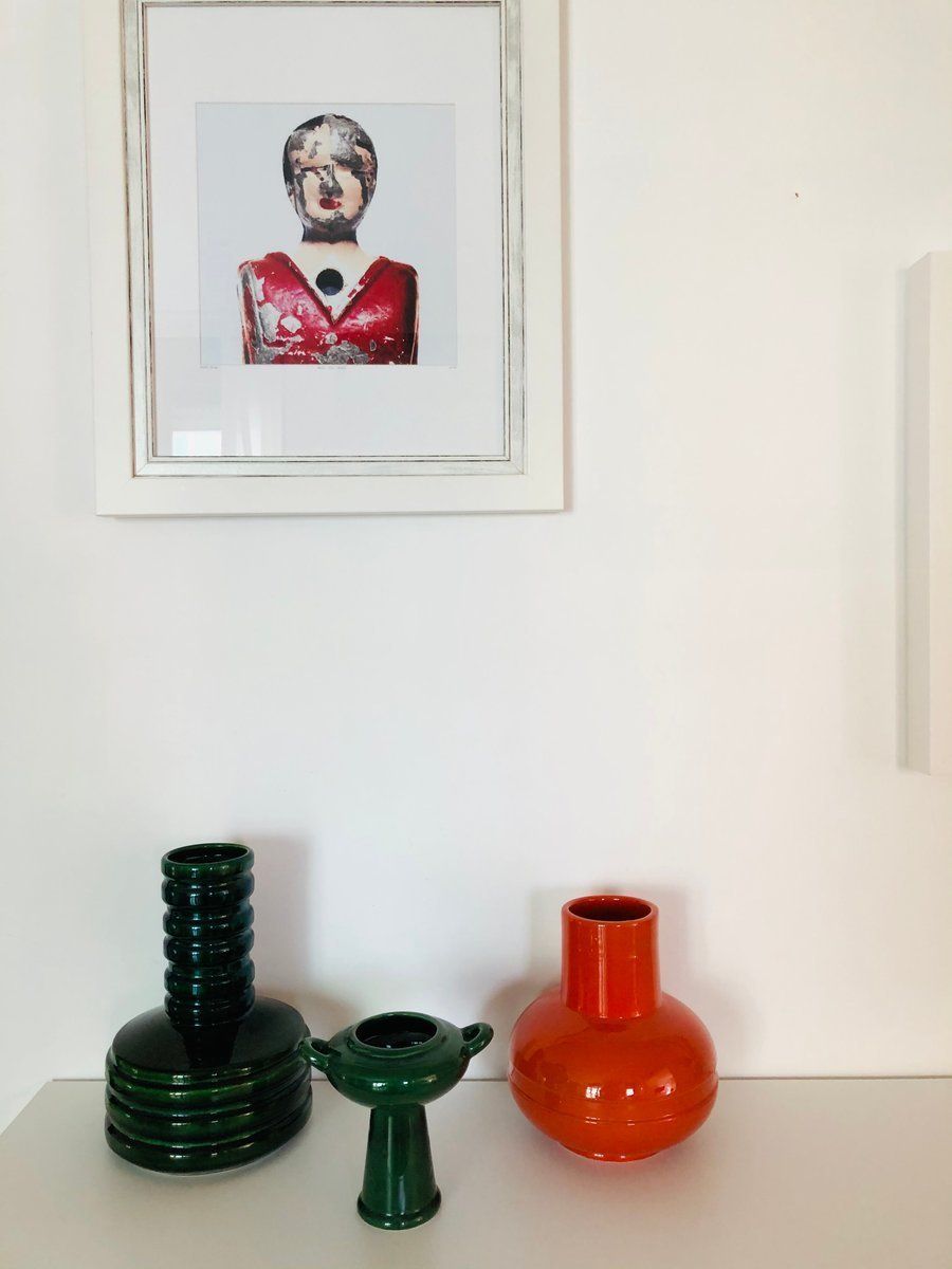 Vintage Tris Ceramics By VI Ba, Il Picchio, 1970s, Set Of 3 photo buy
