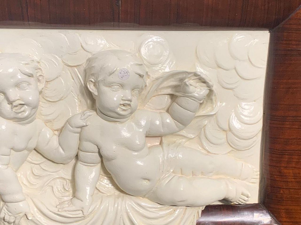 17231.76 Bed And Bedside Tables In Rosewood, Walnut And Carved Cherubs, 20s photo