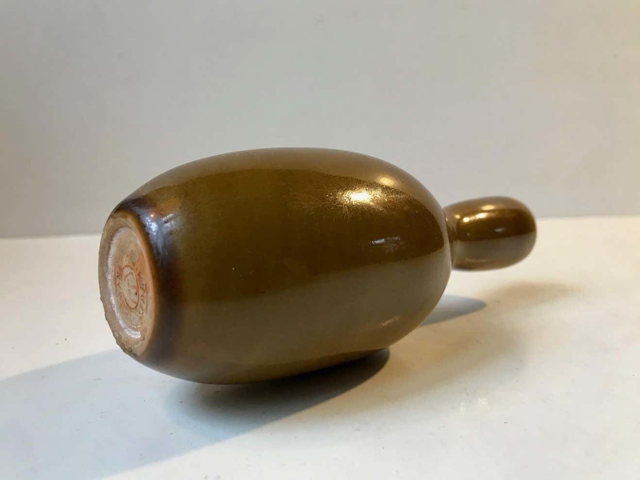Alfred Johansson Ceramic Haresfur Vase For Höganas, 1930s photo for sale