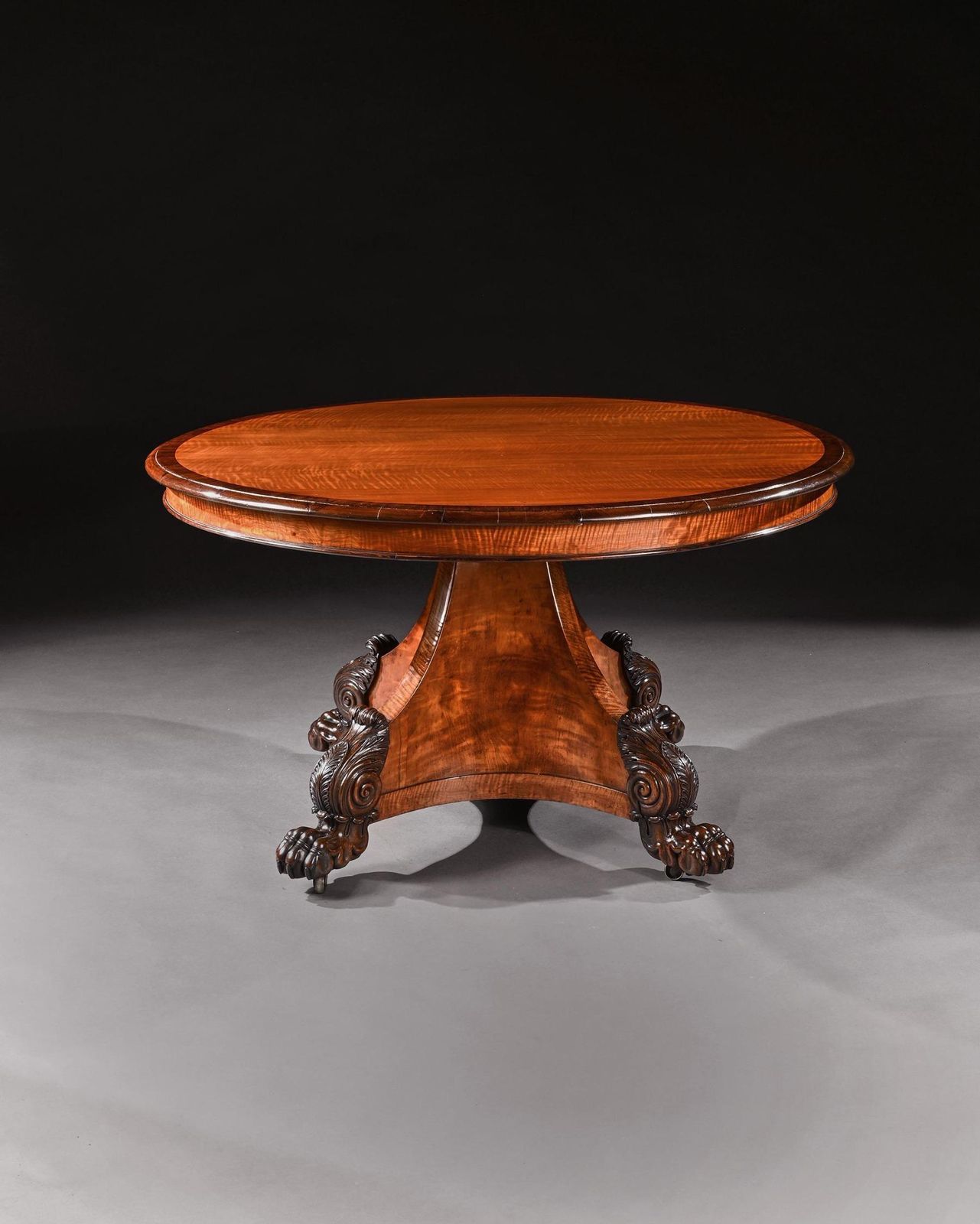 Rare 19th Century Peters Of Genoa Satinwood & Rosewood Centre Table. photo furniture