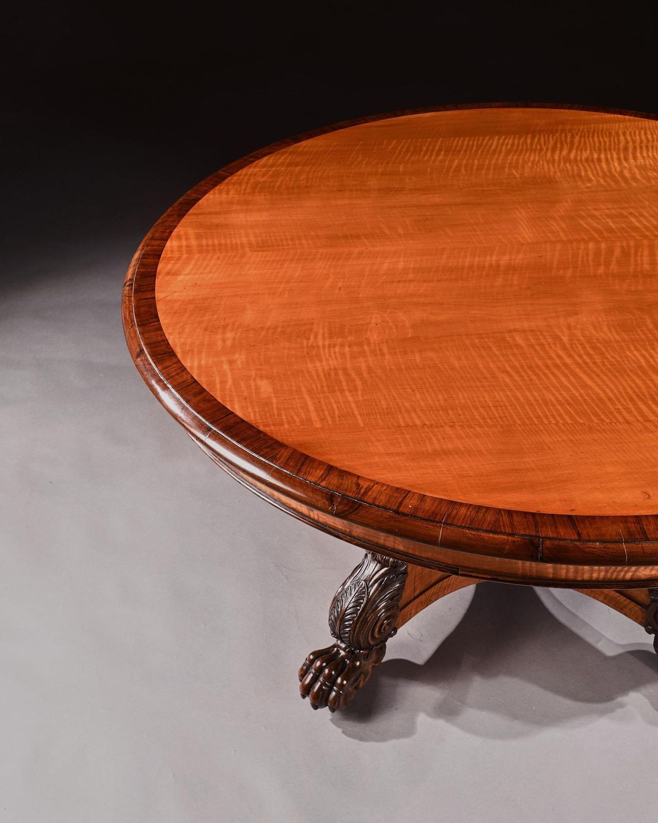 Rare 19th Century Peters Of Genoa Satinwood & Rosewood Centre Table. photo buy