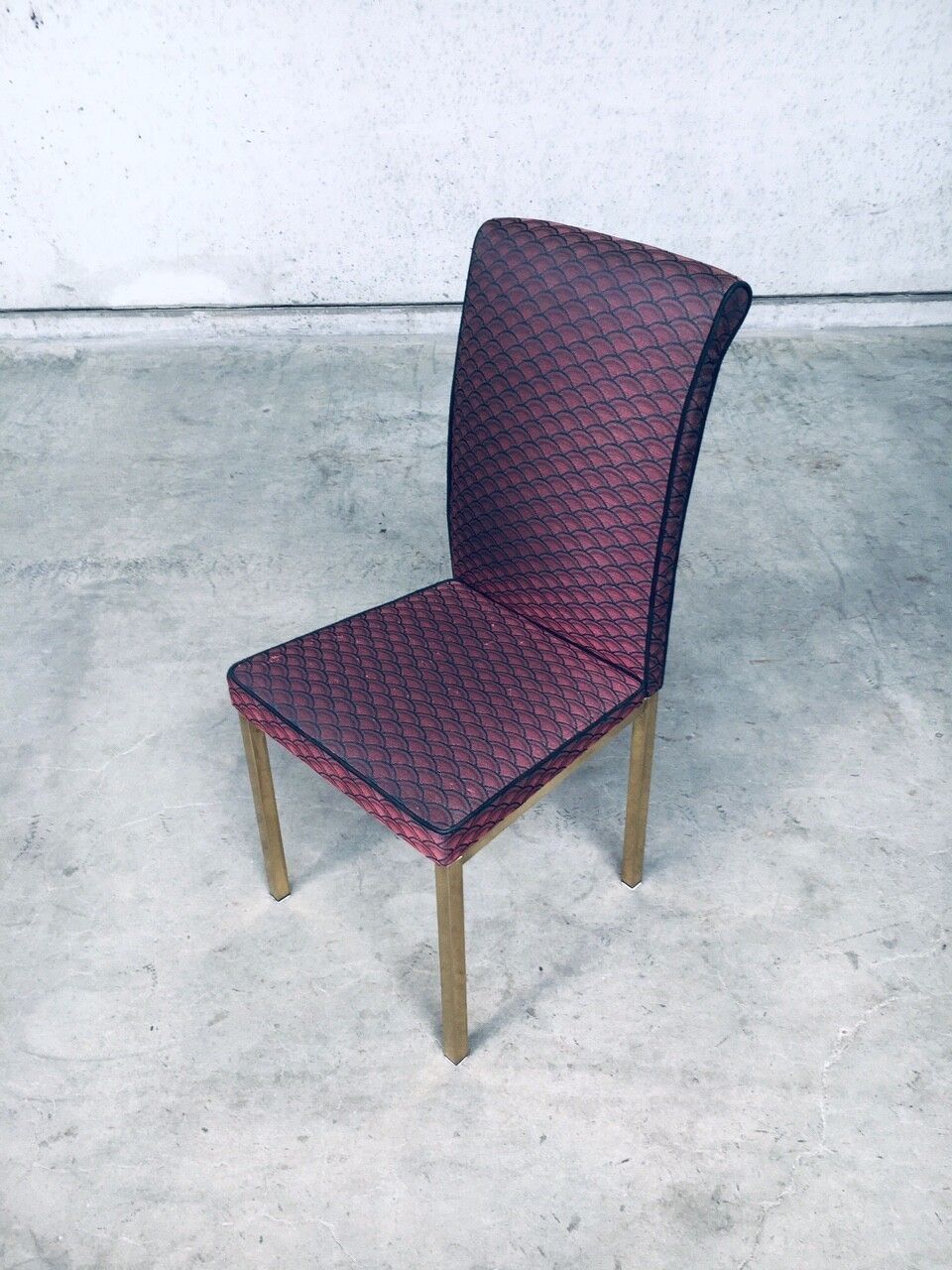Vintage Hollywood Regency Stijl Eetkamerstoelen, Set Van 6 – België, Ca. Jaren 1970 photo buy