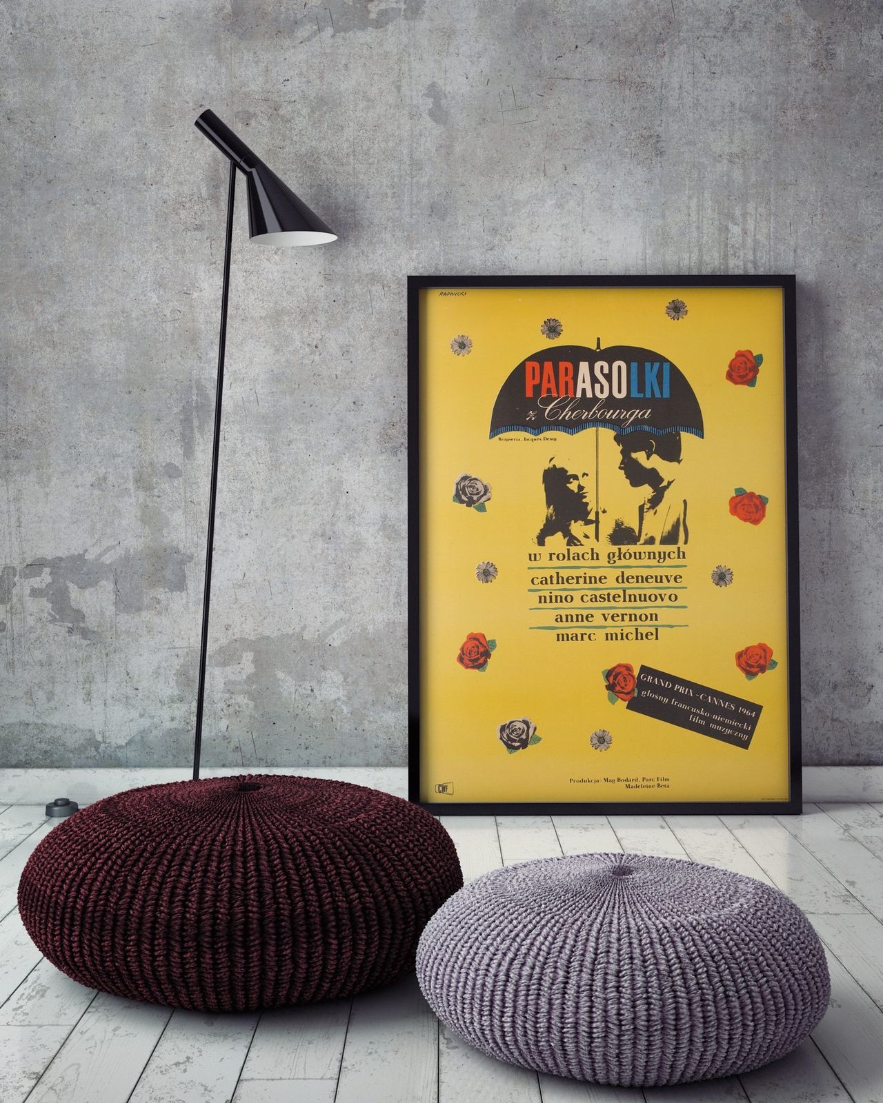 The Umbrellas Of Cherbourg 1966 Polish A1 Film Movie Poster, Rapnicki photo furniture
