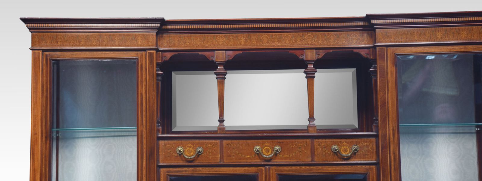 Mahogany Inlaid Display Cabinet By Maple And Co photo buy