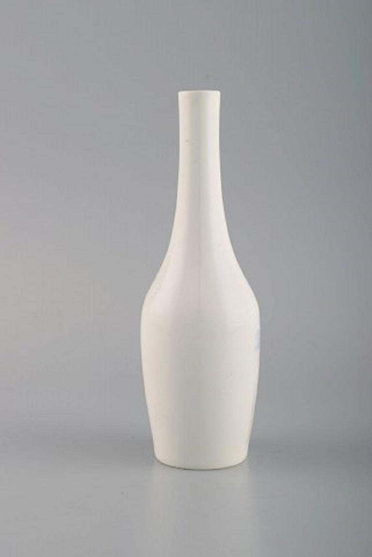 Antique Royal Copenhagen Art Nouveau Vase In Porcelain With Flowers photo for sale