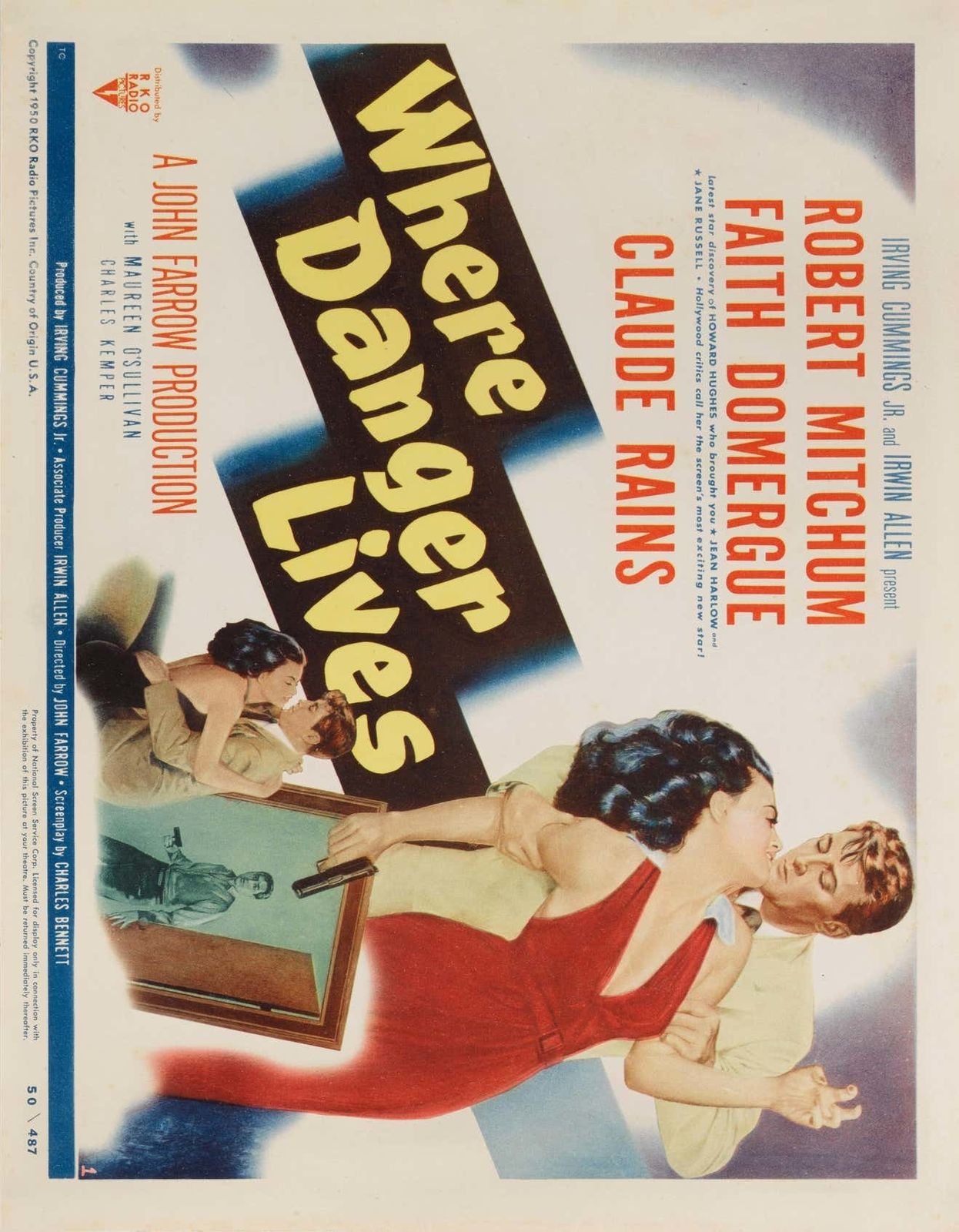 Where Danger Lives, 1950s, Paper photo Art