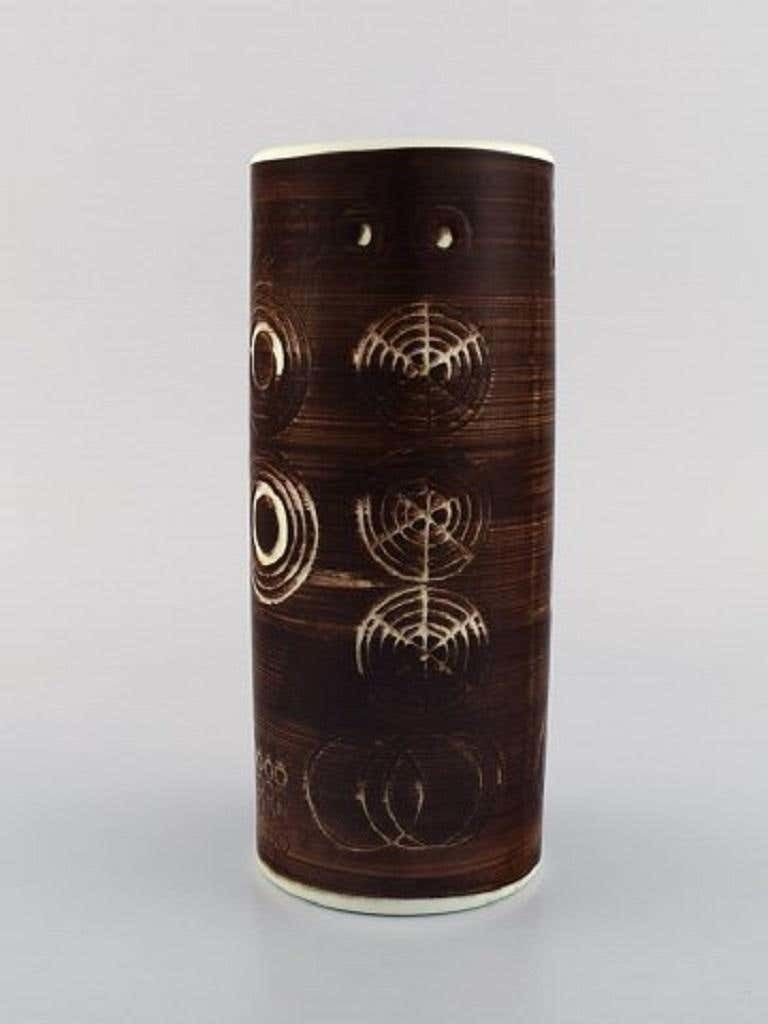 Olle Alberius For Rörstrand, Sarek Vase In Hand Painted Glazed Ceramics photo 146.0
