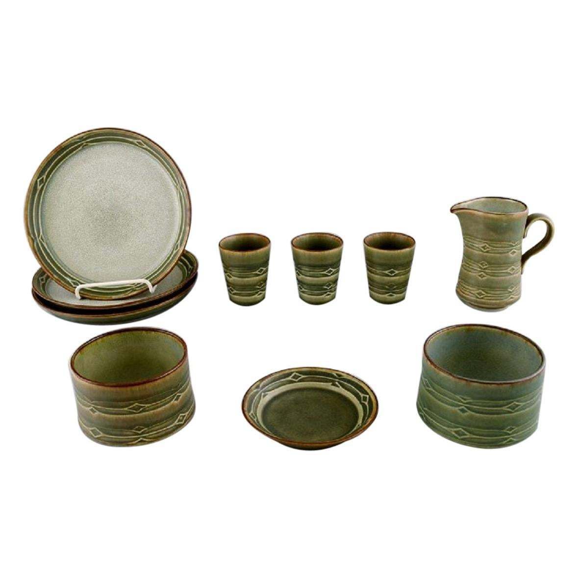 Jens H. Quistgaard For Bing & Grøndahl, 10 Parts Rune Coffee Service photo furniture
