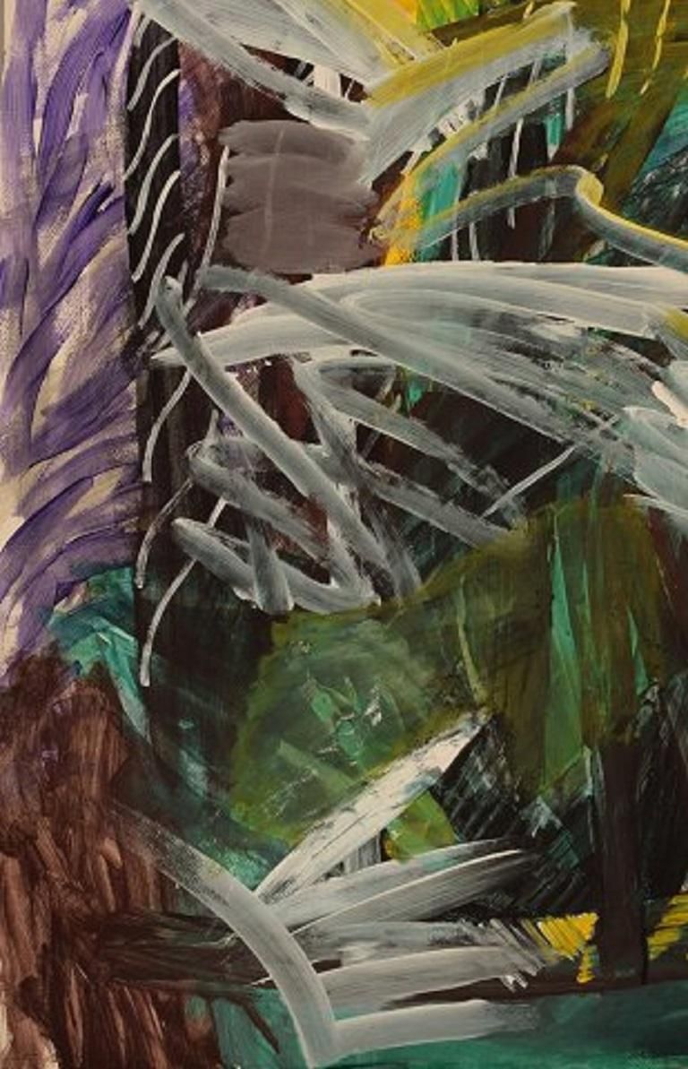 Ivy Lysdal, Gouache On Cardboard, Abstract Modernist Painting photo for sale