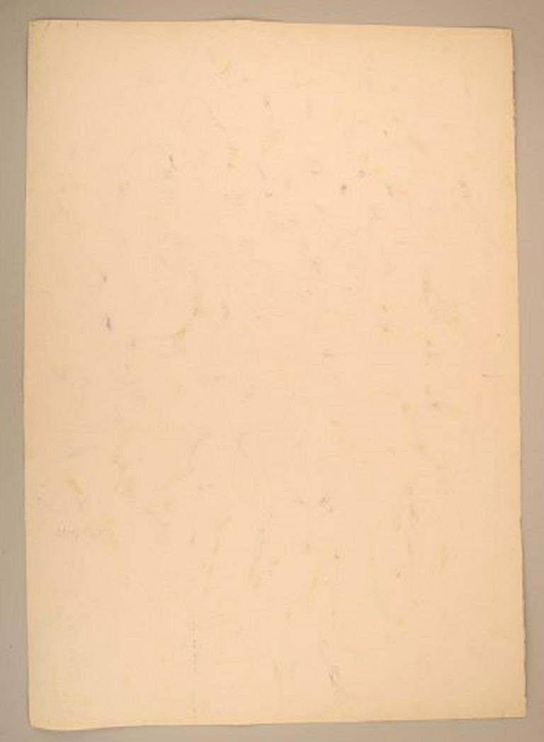 Ivy Lysdal, Gouache On Cardboard, Modernist Painting photo Art