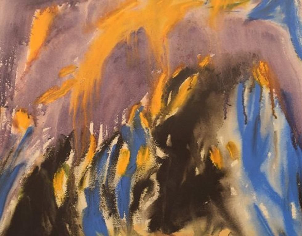Ivy Lysdal, Gouache On Paper, Abstract Modernist Painting photo for sale